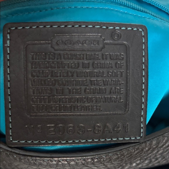 Vintage Coach Chelsea Black Pebbled Leather Shoulder - Picture 11 of 15